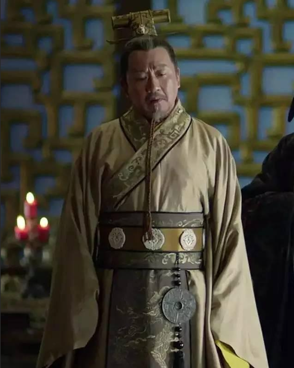 Chinese emperor wearing jade