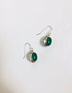 Green Jade Drop Earrings with lace design.Real Round Jade Earrings.925 Sterling Silver Jewelry.Hanging Jade Earrings.Vintage Jade Silver.