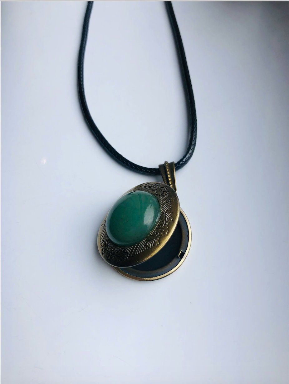 Titanium Steel Men's Necklace.Green Jade Pendant for Men.Picture frame photo locket pendant.Long Real Nephrite Jade Jewelry.Gift for him