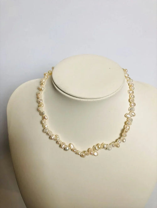 14 gold filled Irregular natural pearls beads necklace - Adjustable Baroque Freshwater Pearl Necklace | Wedding bride Jewelry