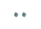 100% Natural Green Jade Flower Stud Earrings.Green Floral Jade Studs.Real Jade Studs.Authentic Jade Jewelry.Certificated Jade Earrings.Gift