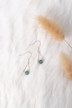 Jade Teardrop Earrings.Green Teardrop Earrings.Silver Teardrop Earrings.Simple Green Jade Jewelry.Jade Drop earring.Dangle.Free Shipping