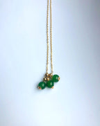 14k Gold Filled Green Jade Anklet – Dainty Foot Chain | Minimalist Real Jade Ankle Bracelet Gift for Her - SpringCity Dream